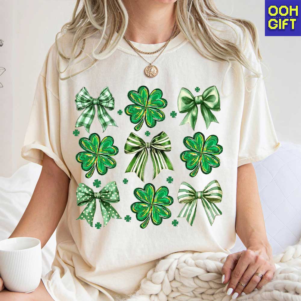 Shamrock St. Patrick's Day T-shirt – Trendy Irish Shirt Design - Ooh-Gift