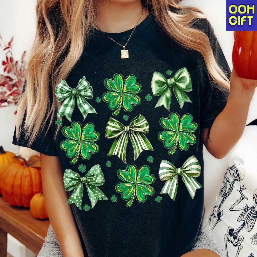 Shamrock St. Patrick's Day T-shirt – Trendy Irish Shirt Design - Ooh-Gift