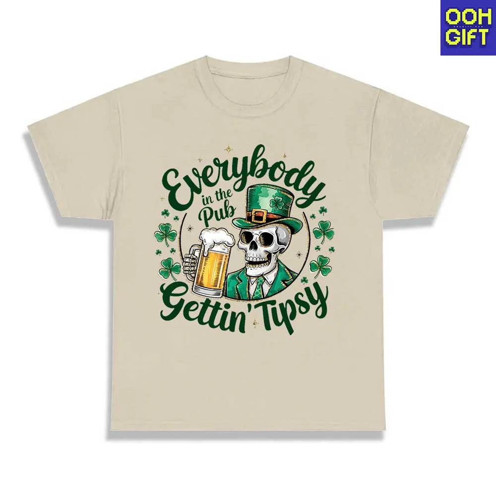 Everybody in the Pub Gettin’ Tipsy T-Shirt | Funny St. Patrick’s Day Tee - Ooh-Gift