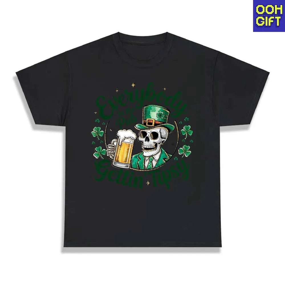 Everybody in the Pub Gettin’ Tipsy T-Shirt | Funny St. Patrick’s Day Tee - Ooh-Gift