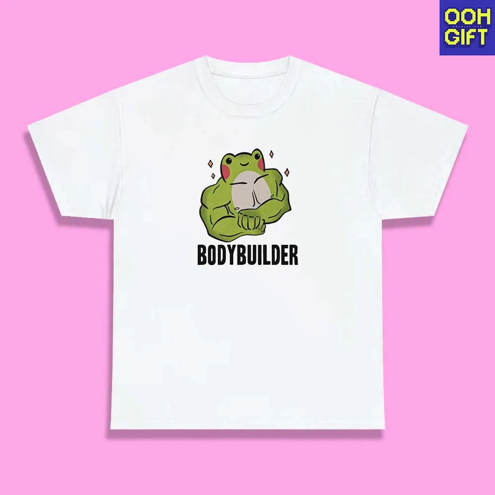 Funny Sarcastic T-Shirts | BodyBuilder Frog Gym Shirt | Humorous Sarcastic Tee - Ooh-Gift