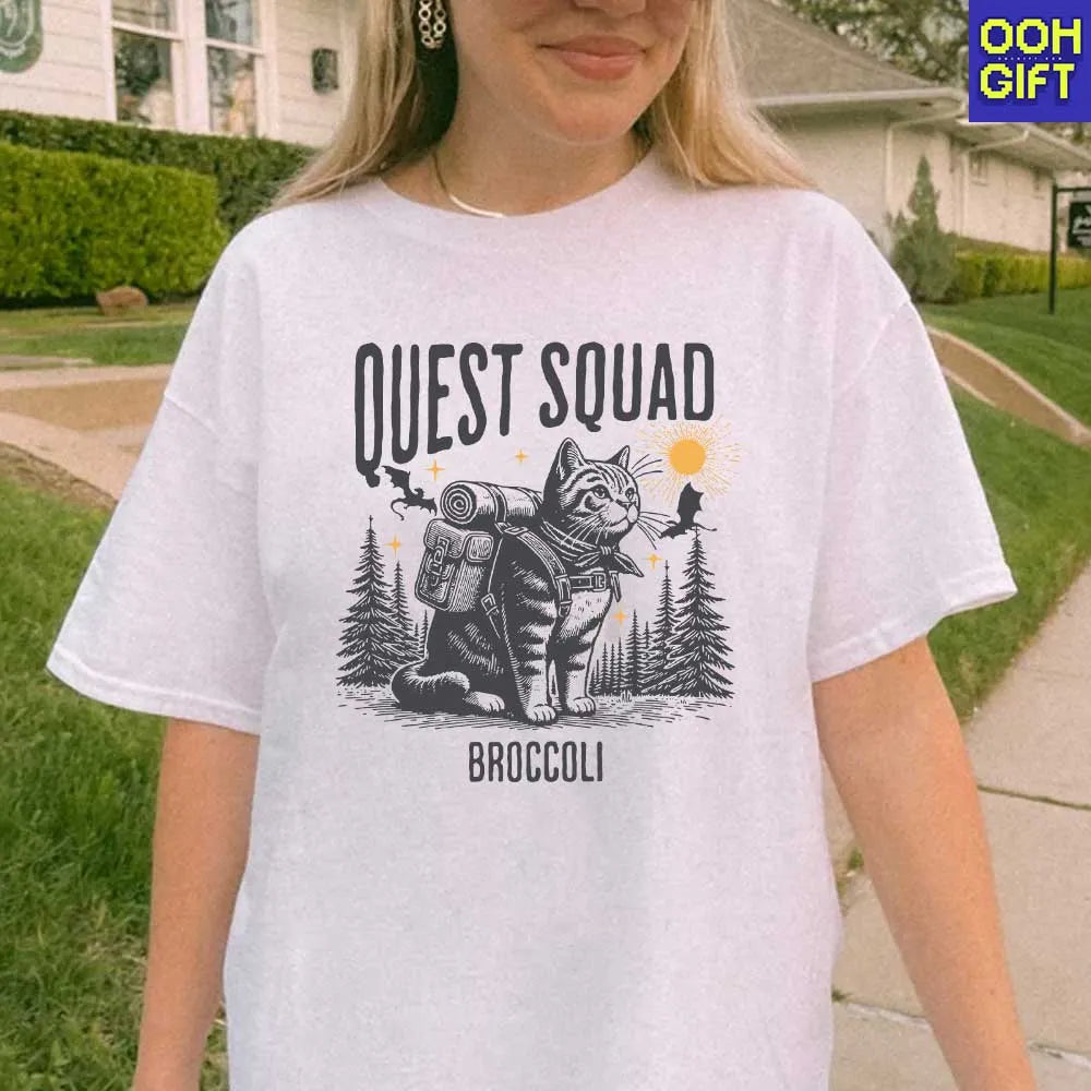 Onyx Storm Shirt | Quest Squad Broccoli Tee | Fourth Wing Xaden Riorson Merch - Ooh-Gift