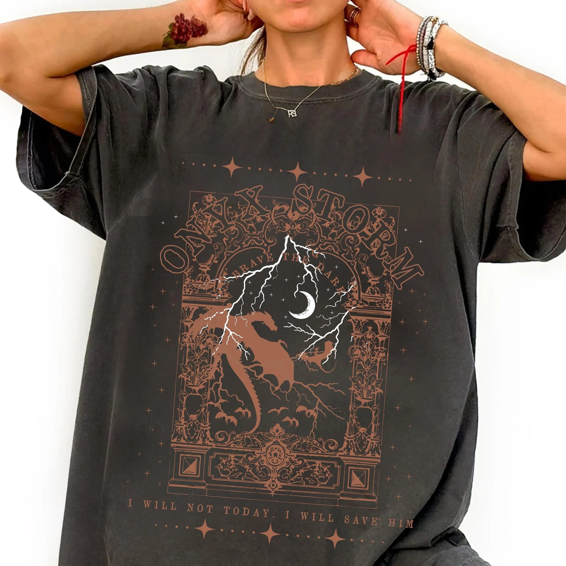 Onyx Storm Shirt – “I Will Not Today, I Will Save Him” | Epic Fantasy Tee - Ooh-Gift