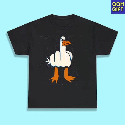 Retro I Don't Give A Duck Funny Sarcastic Shirt | Humorous Sarcastic Duck T-Shirt - Ooh-Gift