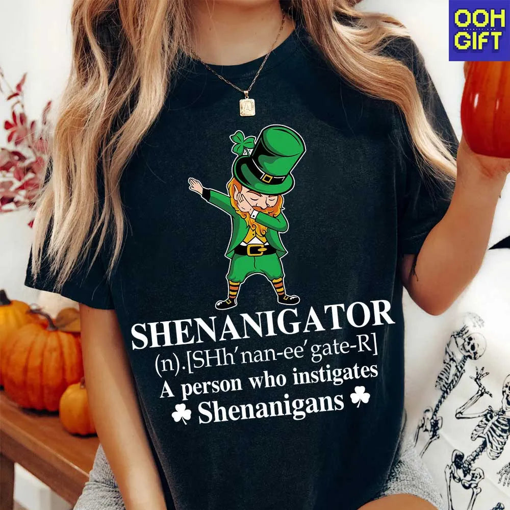 Shenanigator T-Shirt – Funny St. Patrick’s Day Leprechaun Dab Shirt - Ooh-Gift