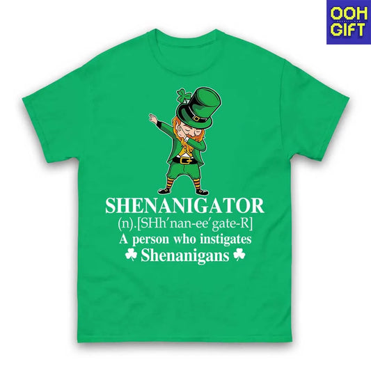 Shenanigator T-Shirt – Funny St. Patrick’s Day Leprechaun Dab Shirt