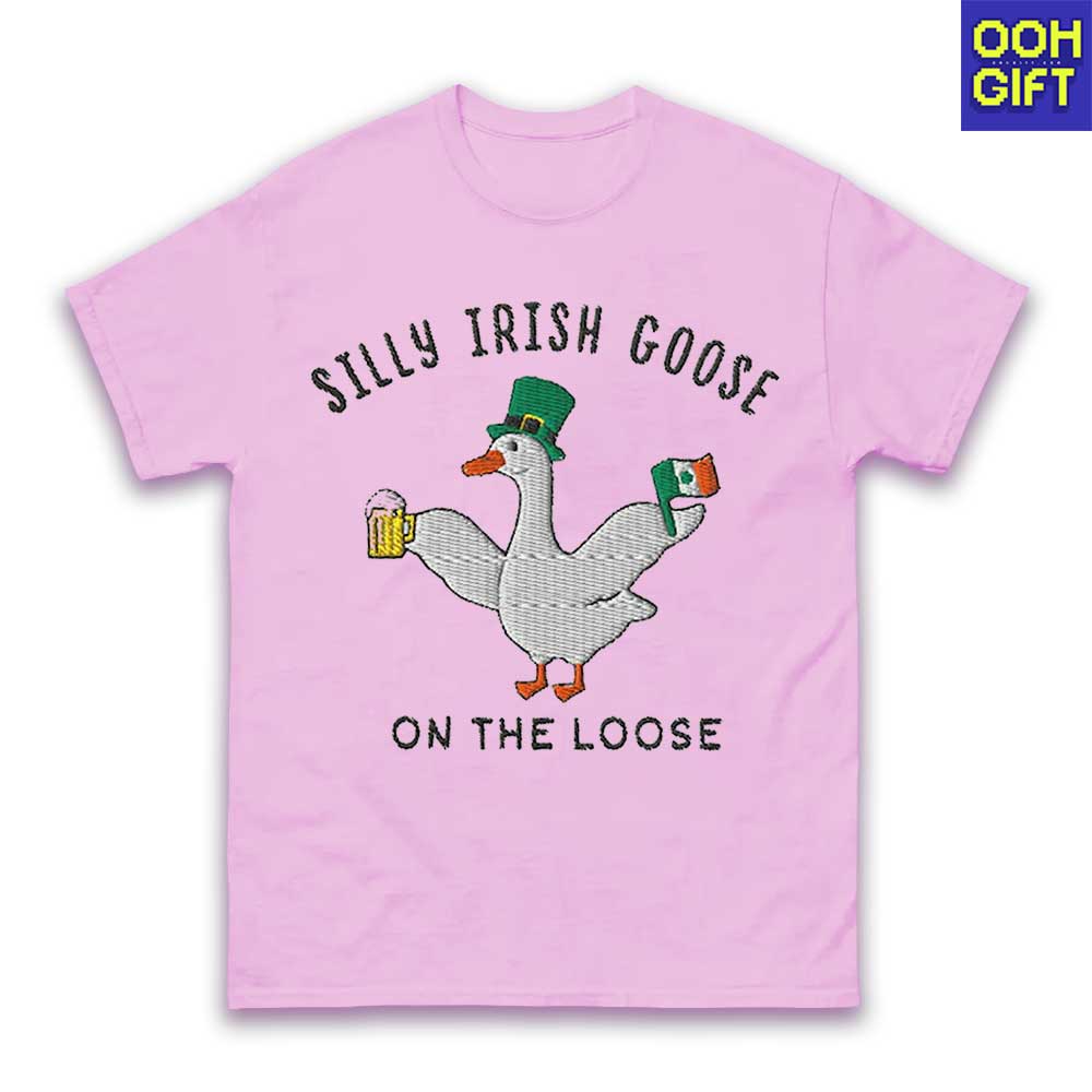 Silly Goose St. Patrick’s Day Shirt - Lucky Shamrock Tee - Funny Irish Drinking Shirt - Ooh-Gift