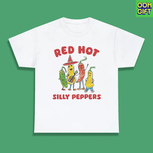 Silly Peppers T-Shirt – Funny Unisex Graphic Tee for Pepper Lovers