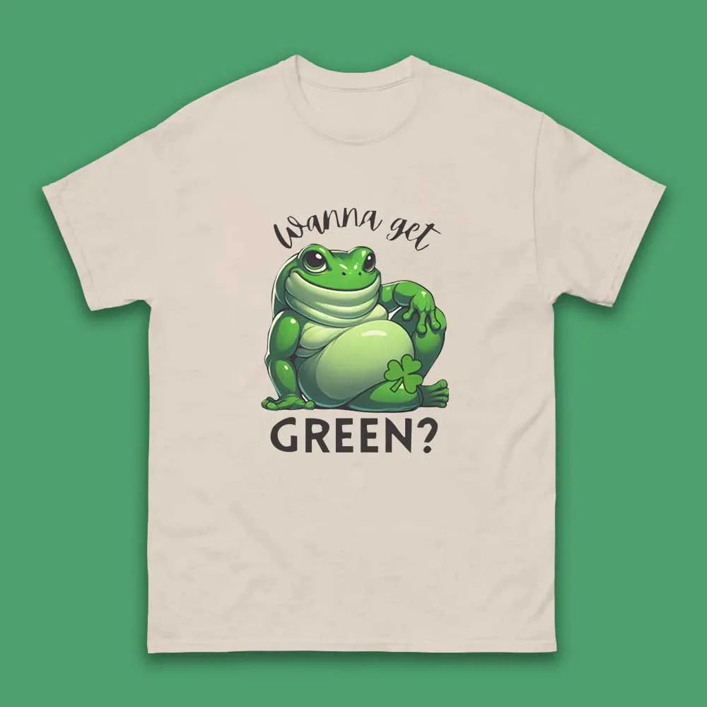 St. Patrick's Day Frog T-Shirt – Wanna Get Green Funny Paddy's Tee - Ooh-Gift