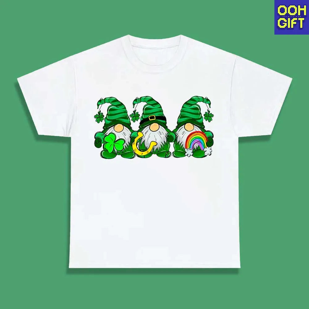 St. Patrick's Day Gnomes Shirt | Lucky Clover Irish Tee | Festive Holiday Shirt - Ooh-Gift