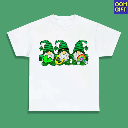 St. Patrick's Day Gnomes Shirt | Lucky Clover Irish Tee | Festive Holiday Shirt - Ooh-Gift