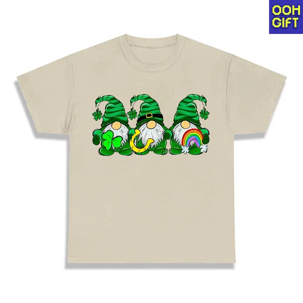 St. Patrick's Day Gnomes Shirt | Lucky Clover Irish Tee | Festive Holiday Shirt - Ooh-Gift