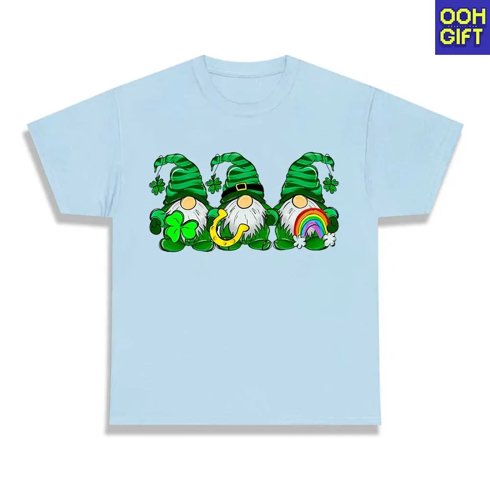 St. Patrick's Day Gnomes Shirt | Lucky Clover Irish Tee | Festive Holiday Shirt - Ooh-Gift