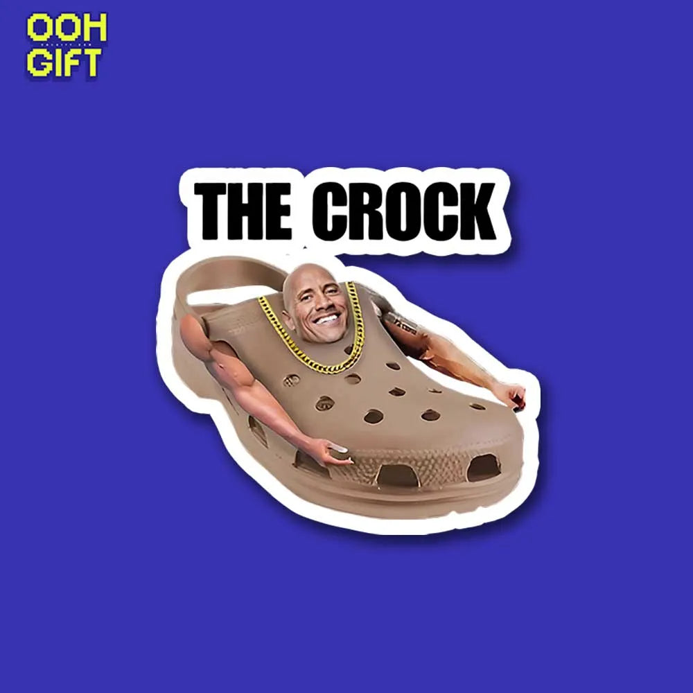 The Rock Meme Sticker – Funny Dwayne Johnson Unhinged Sticker