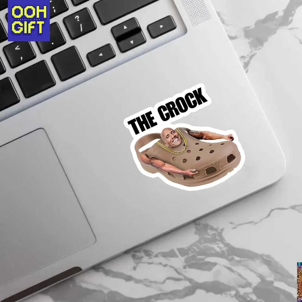 The Rock Meme Sticker – Funny Dwayne Johnson Unhinged Sticker