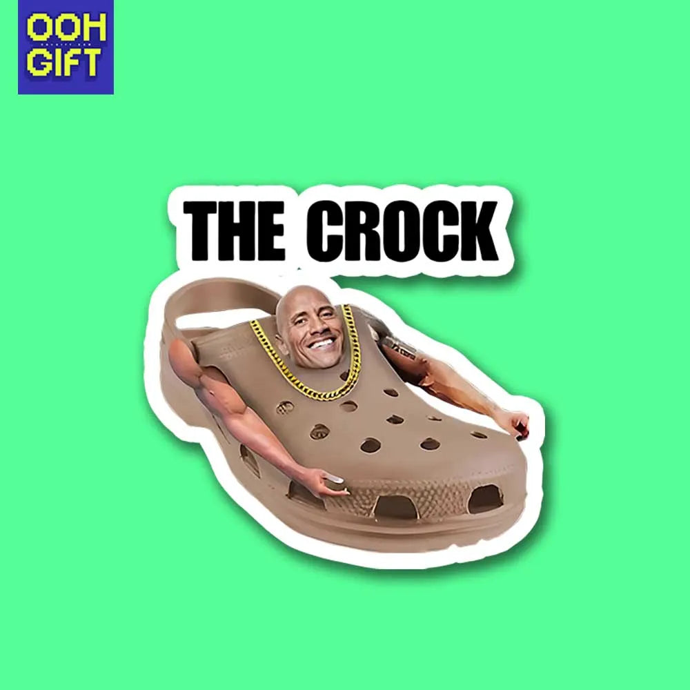 The Rock Meme Sticker – Funny Dwayne Johnson Unhinged Sticker