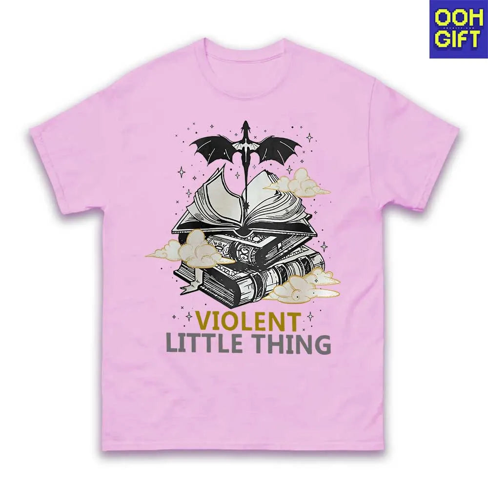 Violent Little Thing T-shirt – Fourth Wing Xaden Riorson Fan Tee | Dark Academia Bookworm Shirt - Ooh-Gift