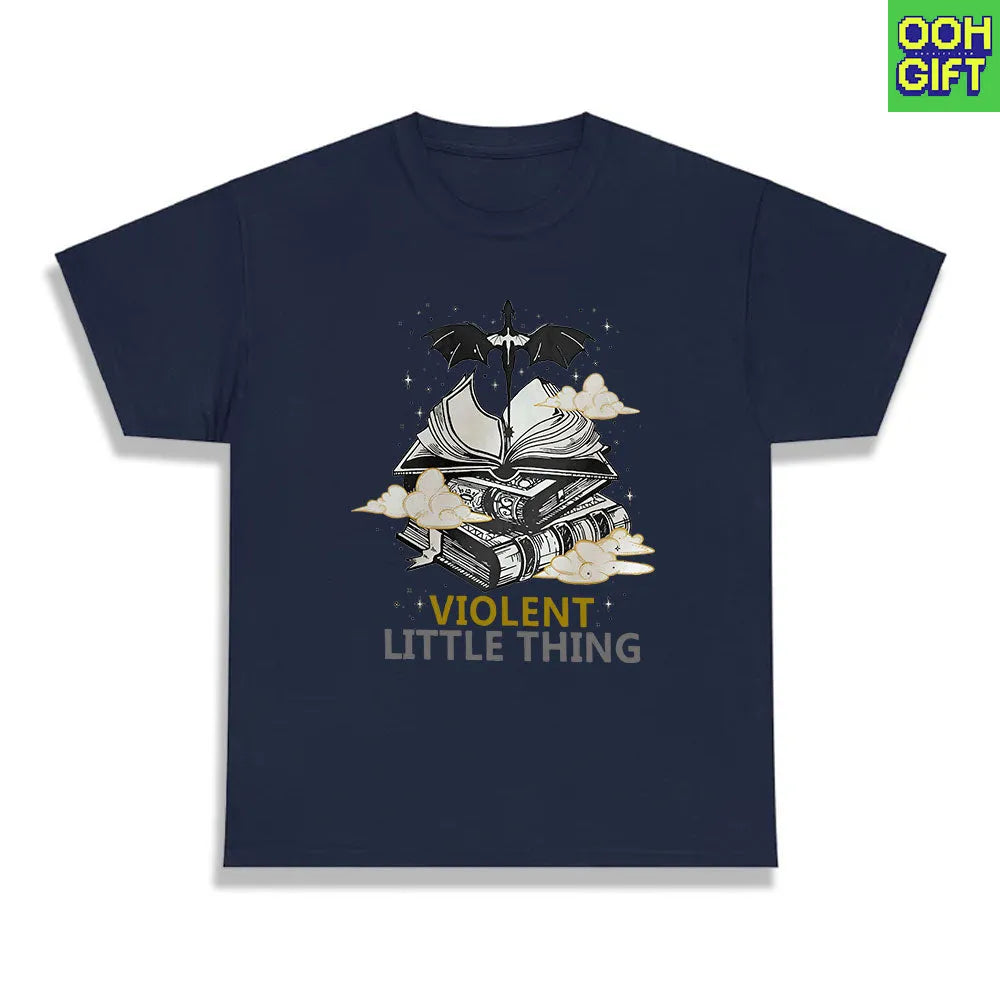 Violent Little Thing T-shirt – Fourth Wing Xaden Riorson Fan Tee | Dark Academia Bookworm