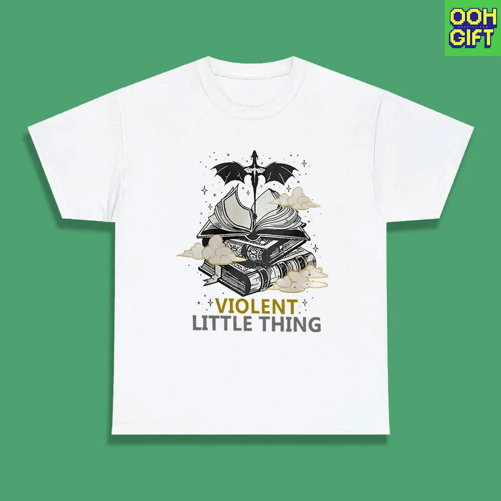 Violent Little Thing T-shirt – Fourth Wing Xaden Riorson Fan Tee | Dark Academia Bookworm