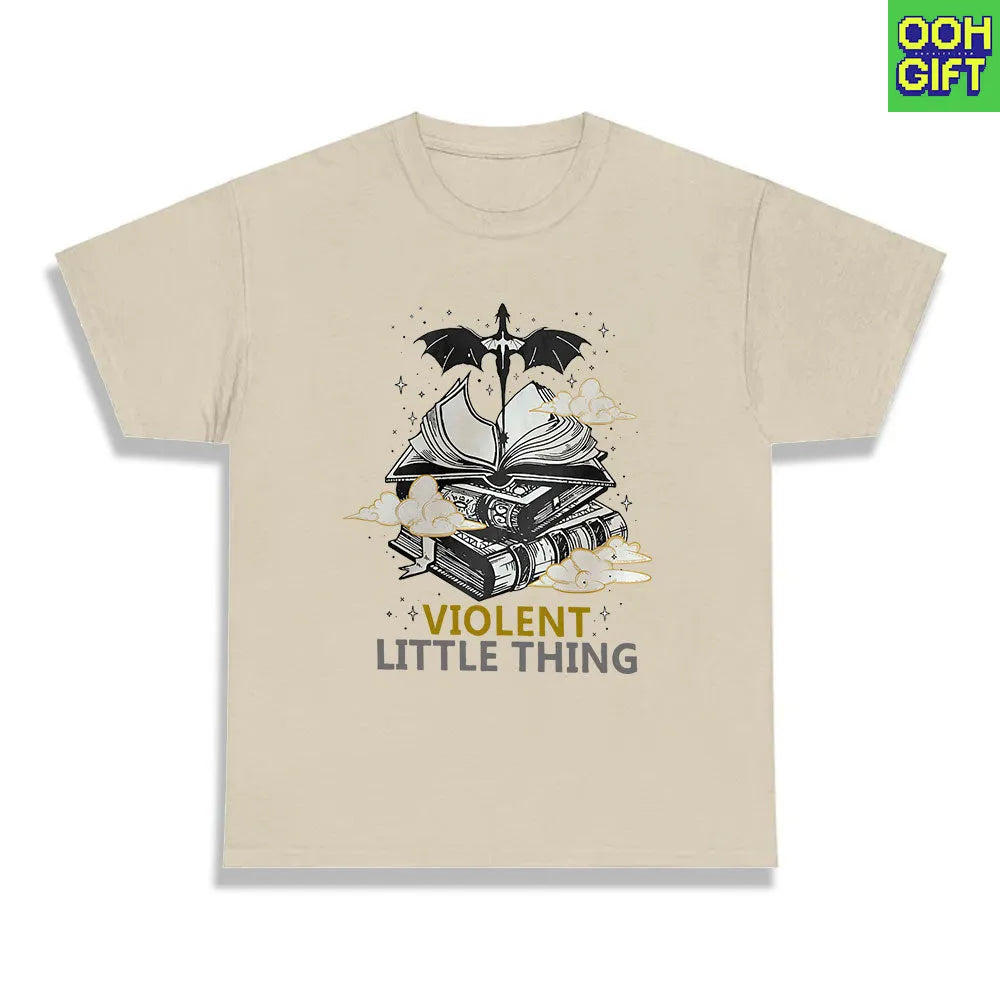 Violent Little Thing T-shirt – Fourth Wing Xaden Riorson Fan Tee | Dark Academia Bookworm