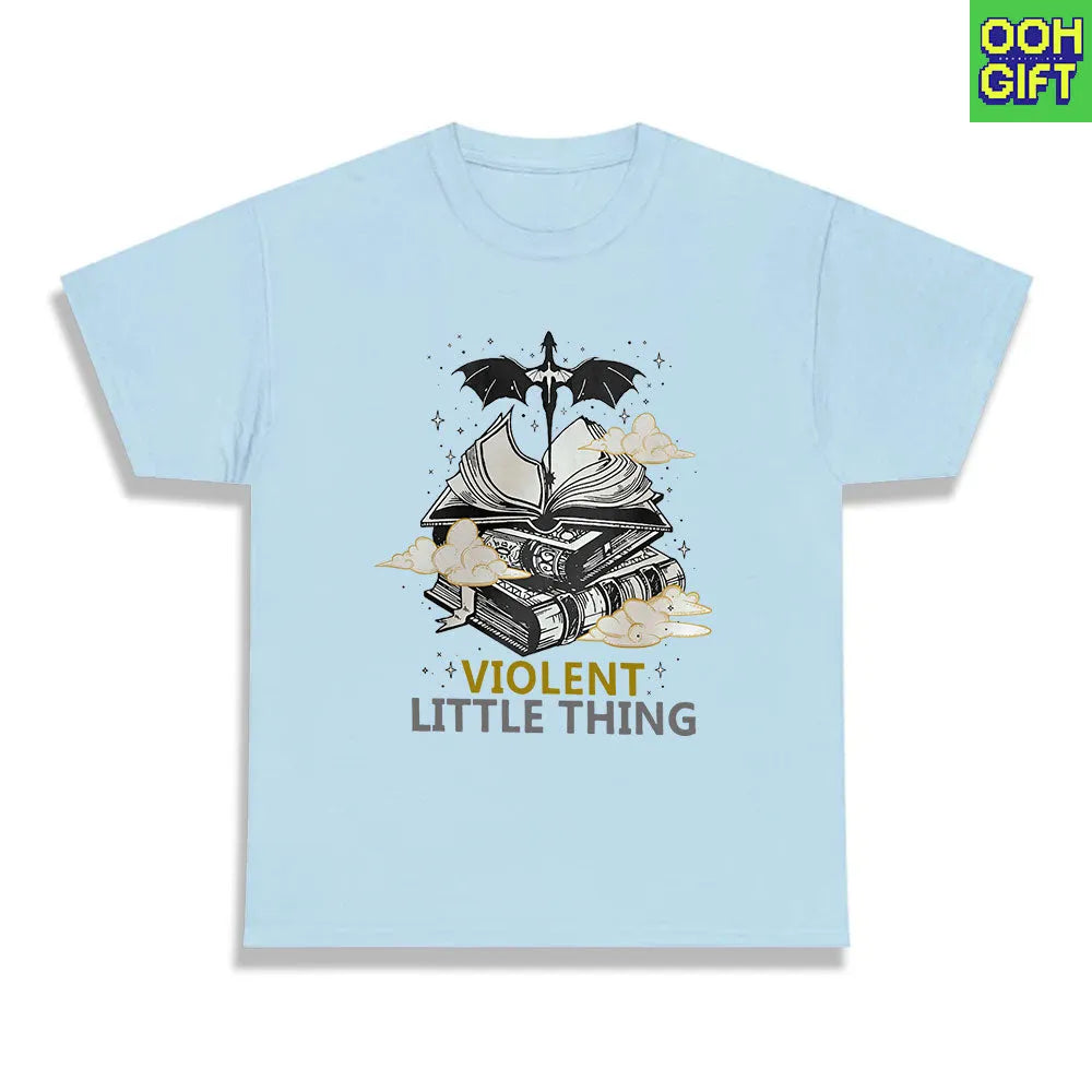 Violent Little Thing T-shirt – Fourth Wing Xaden Riorson Fan Tee | Dark Academia Bookworm