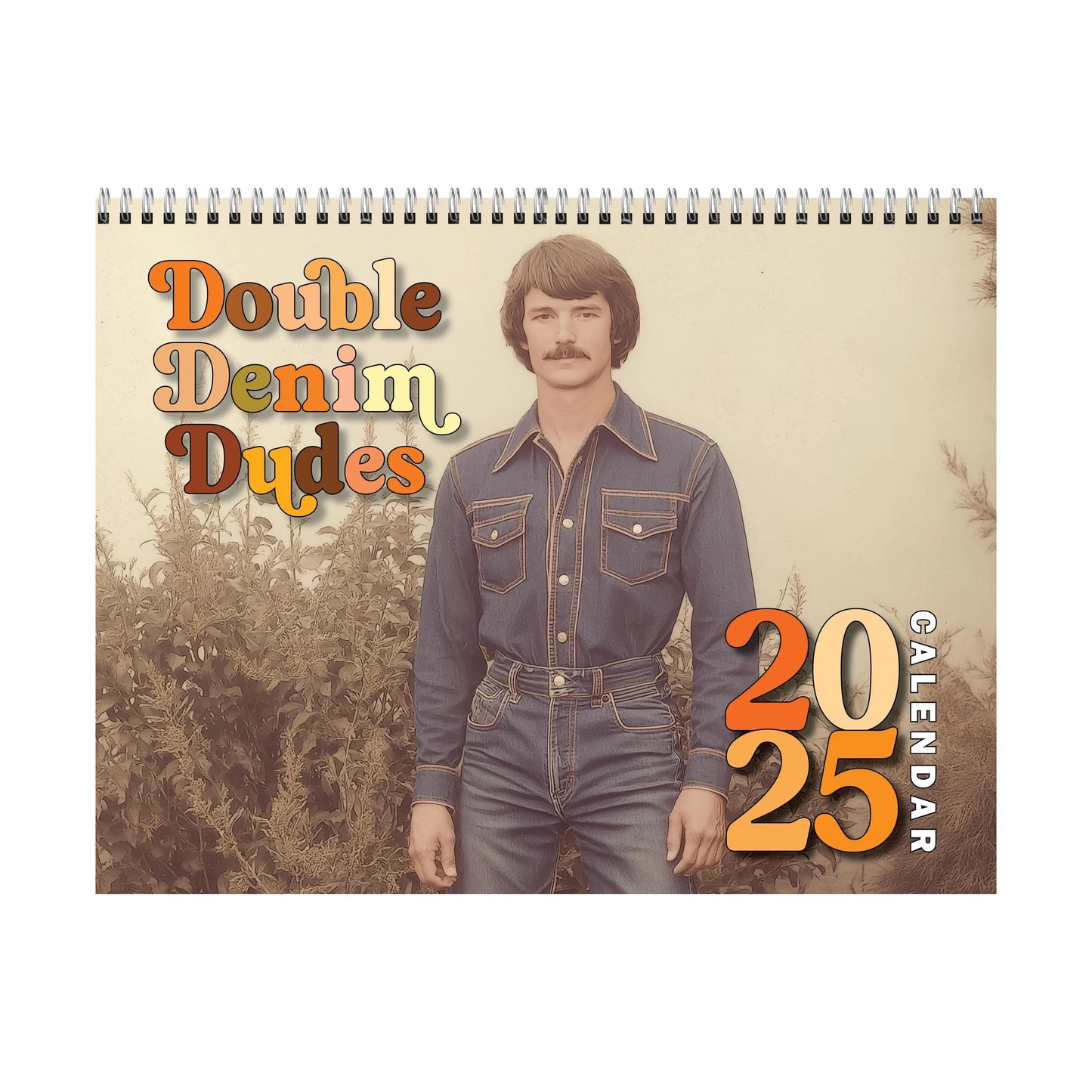 Funny Calendar 2025 | Men in Double Denim | Weird & Humorous Wall Art - Ooh-Gift