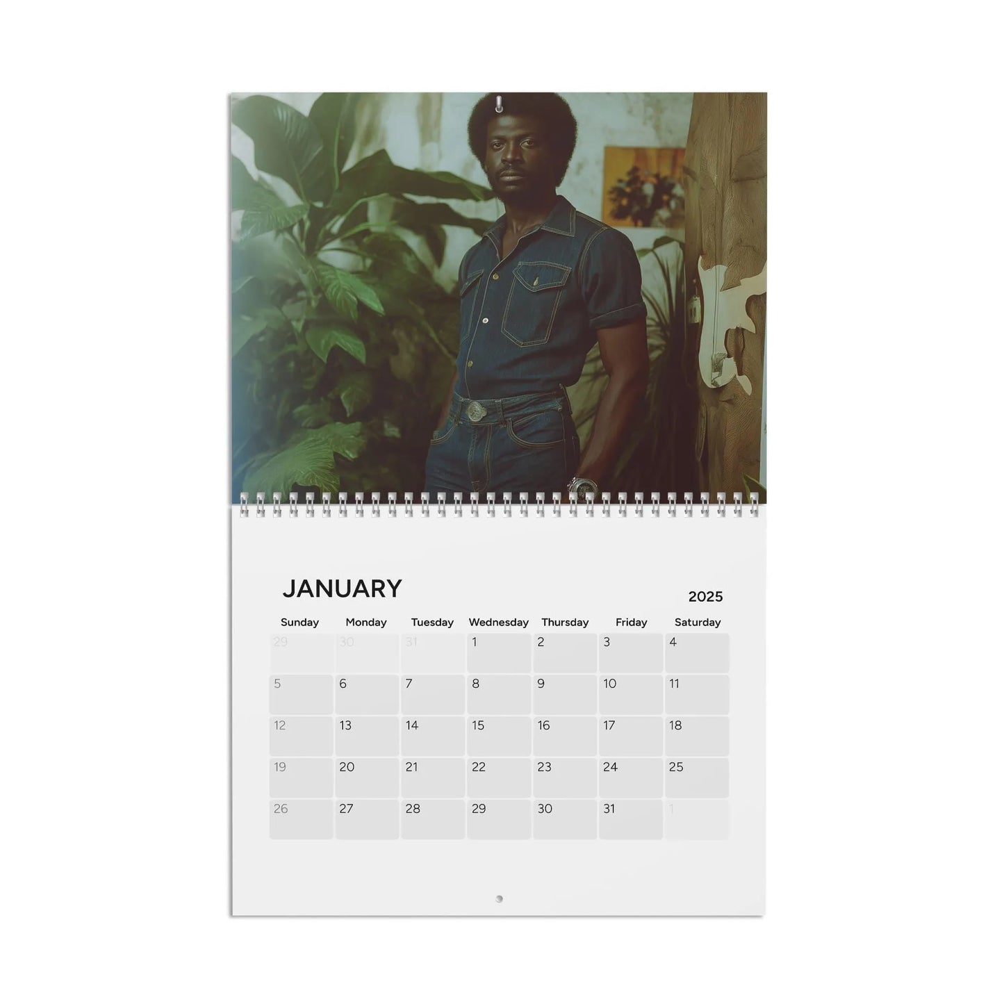 Funny Calendar 2025 | Men in Double Denim | Weird & Humorous Wall Art - Ooh-Gift