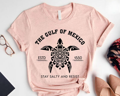 Gulf of Mexico Stay Salty Resistance Shirt, Resist Shirt, Anti Trump Shirt, Democrat Shirt, Democrat Gift Shirt