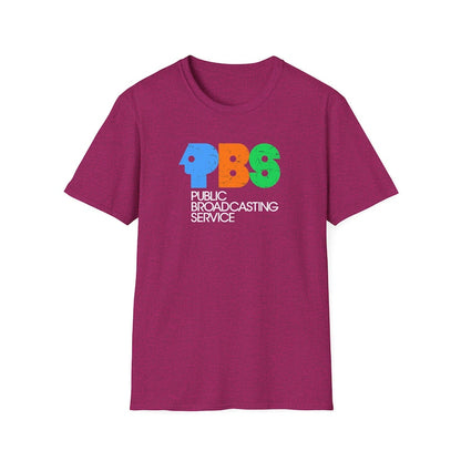 Vintage PBS Logo T-Shirt - Retro Public Broadcasting Service Tee - 70s 80s 
Nostalgia Shirt for Classic TV Fans - Save PBS